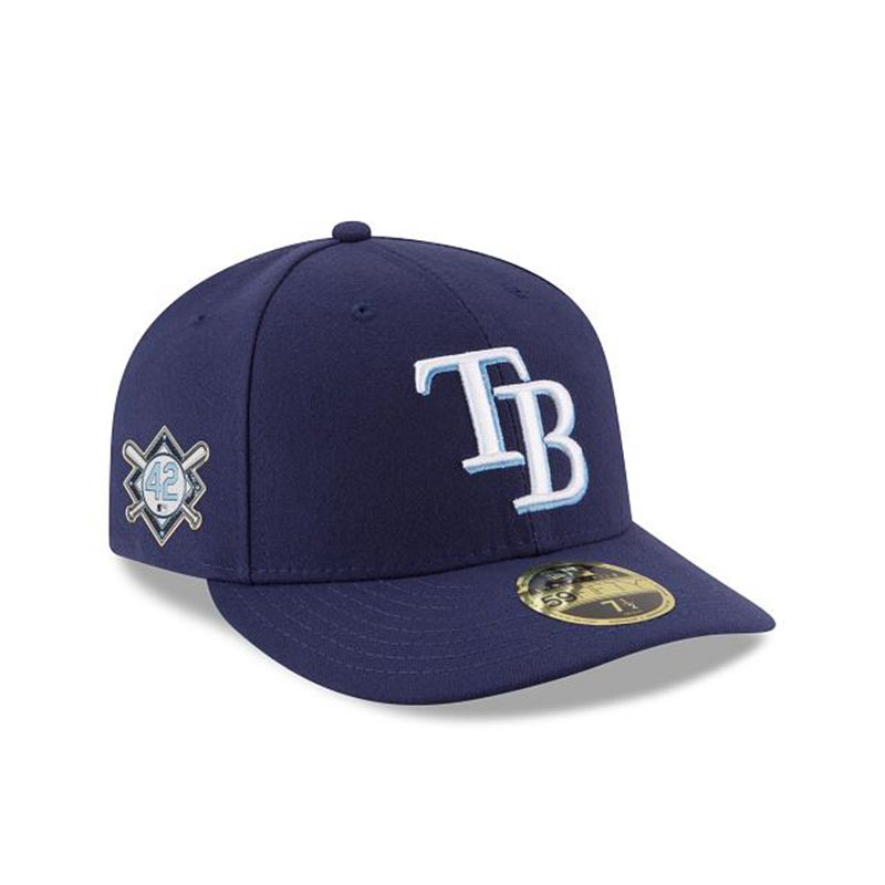 MLB Tampa Bay Rays Jackie Robinson Day Low Profile 59Fifty Fitted (FMY6296) - Blue New Era Caps